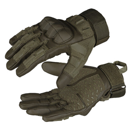 Tactical Gloves with Hard Shell Knuckle Protection and Touchscreen Fingertips, Sizes S to XL