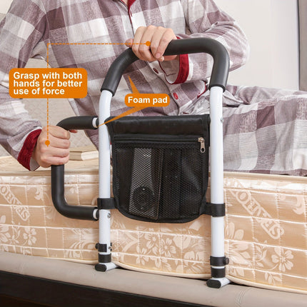 Bed Rail for Twin to King Size, Bed Safety Rail with Dual Grip Handles – image 5