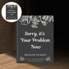 End of Life Planner Book, Funeral Planner with Bill Organizer, Funny Finance Planner for Loved Ones