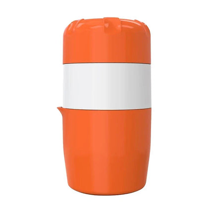 Manual Citrus Juicer with Ridged Reamer and Built In Strainer, Compact Hand Press for Home and Travel