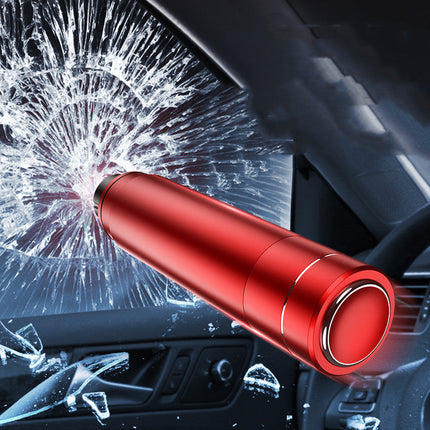 Car Emergency Escape Tool with Window Breaker and Seatbelt Cutter, Metal Safety Hammer for Vehicles, Red or Black