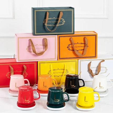 Electric Mug Warmer for Desk, Coffee and Tea Cup Warming Plate in 4 Color Options with US, EU, UK and USB Plugs
