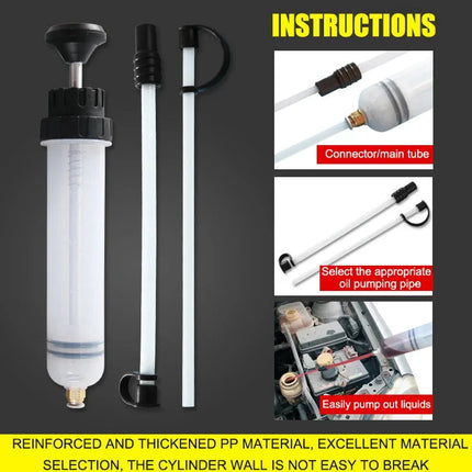 Oil Extractor Pump Syringe, Oil Change Tool for Transmission and Brake Fluid – image 5