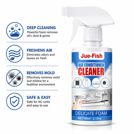 Air Conditioner Foam Cleaner Spray for Easy Cleaning | Freshen Airflow Without Removing Unit
