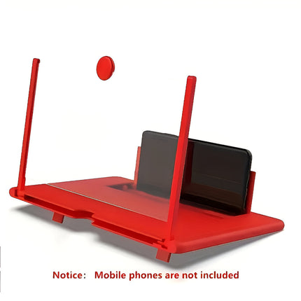 Phone Stand Screen Magnifier with Adjustable Angle | Foldable Holder for Clear Viewing of Movies and Calls