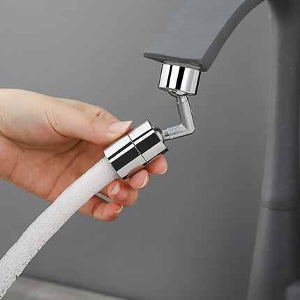 Rotating Faucet Extender, 720 Degree Swivel Tap Extension, Built-In Aerator Reduces Splashing and Mess at the Sink