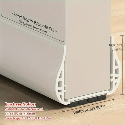 Door Weather Stripping for Insulation and Soundproofing, Door Draft Stoppers Adjustable