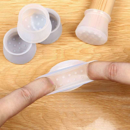Chair Leg Caps (20PCS) with Noise Reduction Design | Protect Floors from Scratches