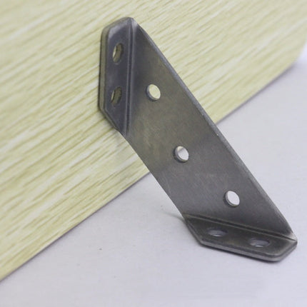 Corner Brace Brackets, Set of 10 Corner Support Braces, 1.7mm Thick Reinforcement for Shelves and Furniture