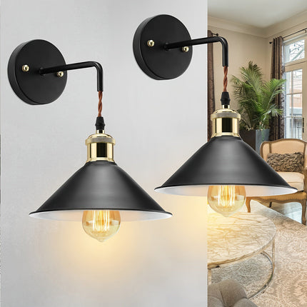Modern Metal Wall Sconce with Oil-Rubbed Finish | Industrial Lighting Fixture for Bedrooms and Living Rooms