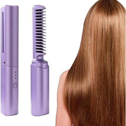 Cordless Hair Straightener with Fast Heating & Travel-Friendly Design | Lightweight and Compact for Effortless Styling