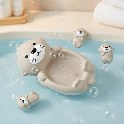 Animal Floating Bath Toy Set with 4 Adorable Characters | Engaging Baby Bath Time Fun for Imaginative Play