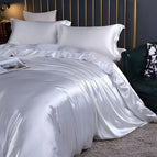 Silver / 150 × 200 cm / 59.1 × 78.7 inches + 2 Pillowcases