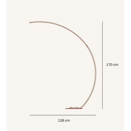 Arc Floor Lamp with Adjustable LED Reading Light | Modern Minimalist Design for Cozy Ambiance