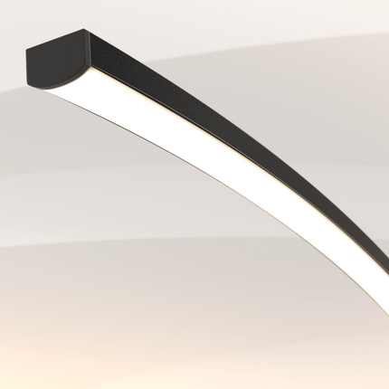 Arc Floor Lamp with Adjustable LED Reading Light | Modern Minimalist Design for Cozy Ambiance