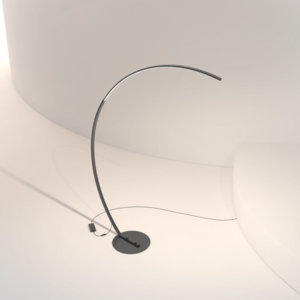 Arc Floor Lamp with Adjustable LED Reading Light | Modern Minimalist Design for Cozy Ambiance