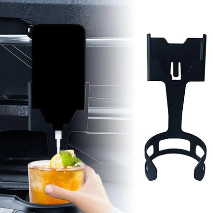 Cup Holder Phone Mount for Car, Adjustable Grip Cradle with 360 Rotation, One-Hand Holder That Keeps Drink Space Free