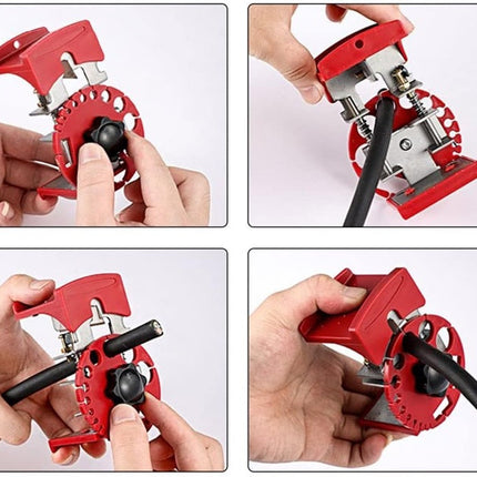 Wire Stripper and Cable Cutter Tool with Multiple Gauge Slots, Quick Adjust Blade and Ergonomic Grip for Electrical Work