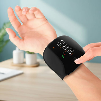 Automatic Wrist Blood Pressure Monitor with Arrhythmia Detection | Rechargeable Device for Quick Home Health Checks