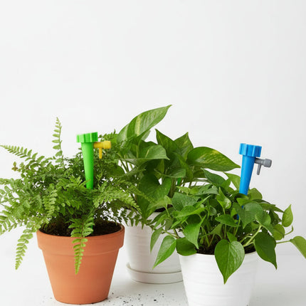 Automatic Plant Watering Spikes with Adjustable Valve | Effortless Hydration for Potted Plants and Garden Care