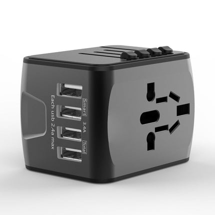 Universal Travel Power Adapter with Dual USB Ports | Compact Design for Worldwide Compatibility