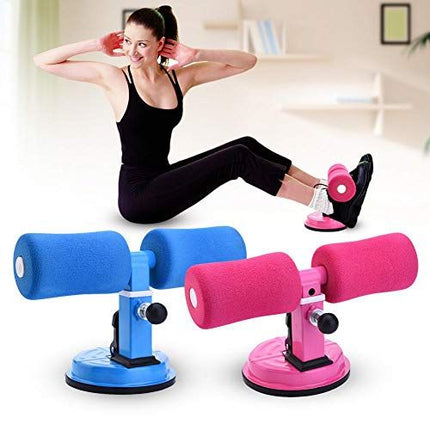 Sit Up Bar Trainer with Adjustable Resistance, Compact Home Exercise Equipment for Core Workouts in Small Spaces, 7 Colors