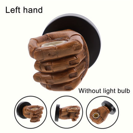 Hand-Shaped Industrial Wall Lamp in Resin | Unique Accent Lighting for Creative Spaces