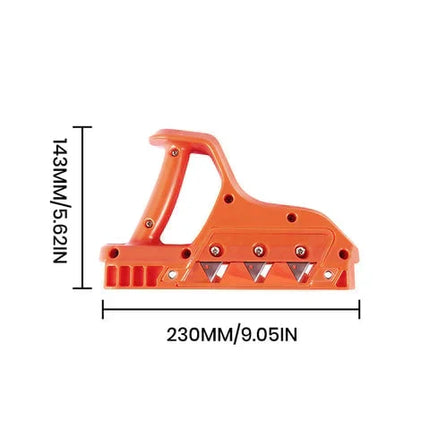 Manual Edge Trimming Tool with 45, 60, 90 and 120 Degree Blades for Gypsum, Softwood and Plastic