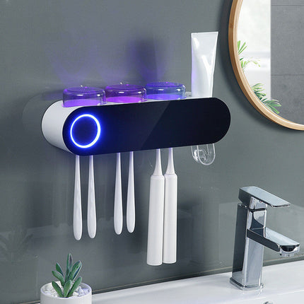 UV Sanitizer Toothbrush Holder with Smart Sensor Design | Compact Organizer for Clean and Hygienic Oral Care