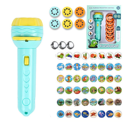 Kids' LED Projector Flashlight with Adjustable Focus & Colorful Images | Perfect for Bedtime Adventures