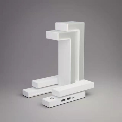 Levitating Desk Lamp with Wireless Phone Charging, Magnetic Floating LED Night Light with Adjustable Brightness