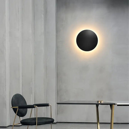Minimalist LED Round Wall Light with Soft Ambient Glow | Modern Design for Bedrooms and Hallways