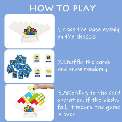 Balance Game for Kids with Sturdy Wooden Blocks | Fun Family Game for Skill Development