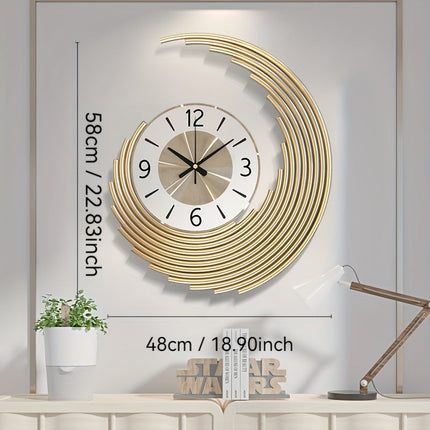 3D Metal Wall Clock with Silent Quartz Movement | Modern Decorative Timepiece for Stylish Interiors
