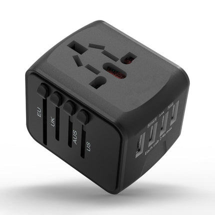 Universal Travel Power Adapter with Dual USB Ports | Compact Design for Worldwide Compatibility