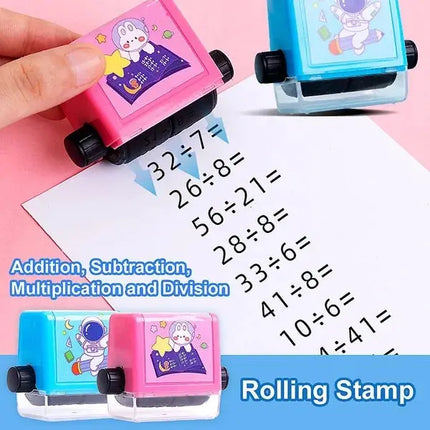 Math Rolling Stamp for Kids, Teacher Stamp and Number Stamps for Mental Math Practice – image 8