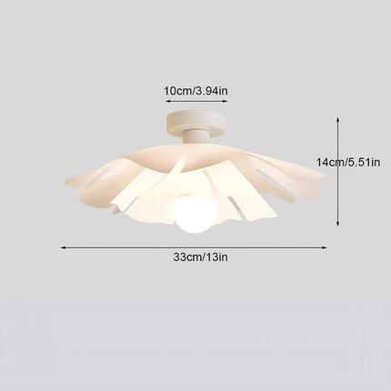 Floral Ceiling Light with Petal-Shaped Shade | Modern Fixture for Soft Ambient Glow in Bedrooms and Hallways