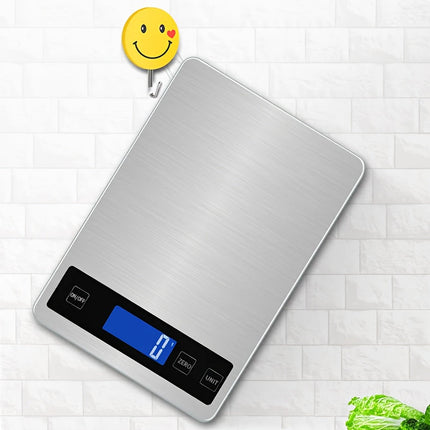15kg Digital Kitchen Scale with USB Rechargeable Battery | Waterproof Design for Accurate Food Measurements