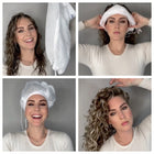 Hair Bonnet Dryer Cap for Curly Hair Drying, Net Plopping Cap, Hair Dryer Cap with Mesh Fabric