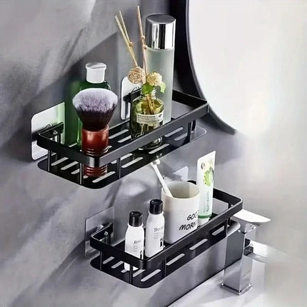 Wall Shelf No Drill, Small Bathroom Storage Organizer – image 19