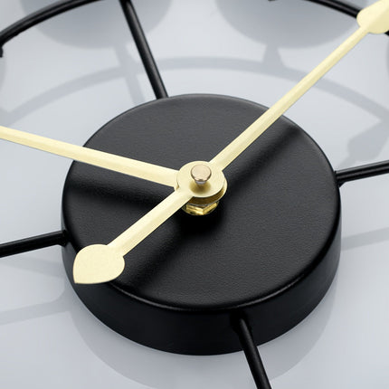 Colourful Metal Wall Clock with Silent Quartz Movement | Retro Design for Stylish Home Decor