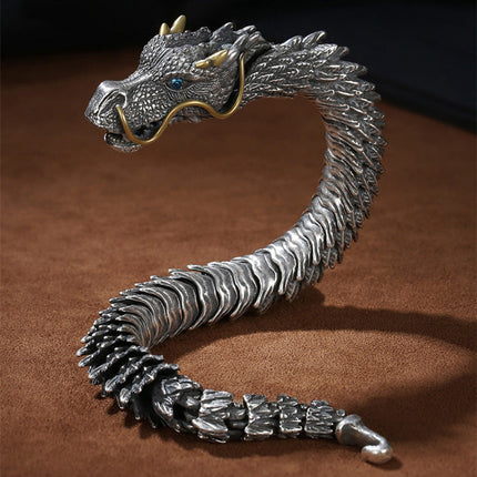 Dragon Charm Bracelet - Bold Fantasy Gift in 18, 20 & 22 cm