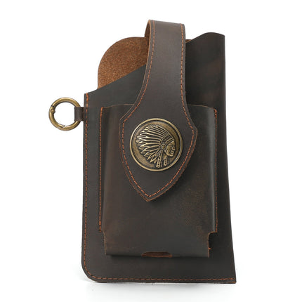 Premium Leather Phone Holster with Secure Belt Clip | Stylish Protection for Your Device