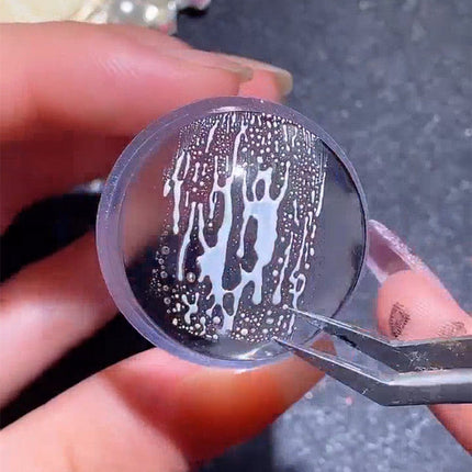 French Tip Nail Stamper with Silicone Stamping Head and Precision Design for Easy At-Home Nail Art