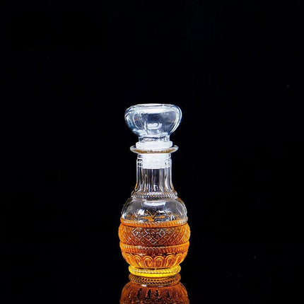 Whiskey Decanter with Glass Stopper, Vintage Glass Decanter for Bourbon, Fathers Day Gift, Wedding Gift, Housewarming Gift