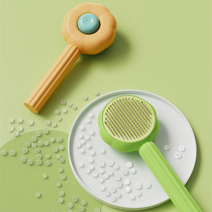 Pet Hair Remover Brush with Self-Cleaning Mechanism | Effortless Pet Hair Removal for All Surfaces