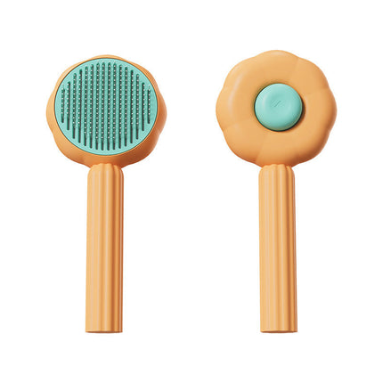 Pet Hair Remover Brush with Self-Cleaning Mechanism | Effortless Pet Hair Removal for All Surfaces