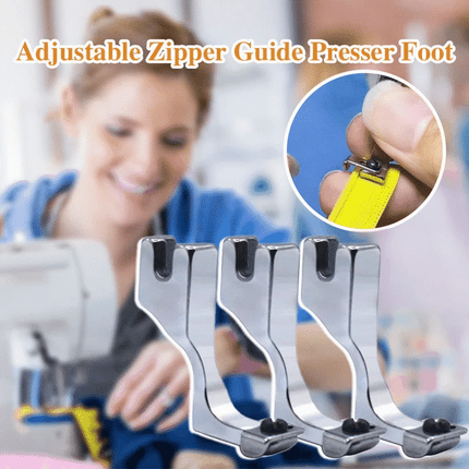 Sewing Presser Foot, Invisible Zipper Foot for Sewing Machine, Adjustable Zipper Presser Foot, Sewing Supplies