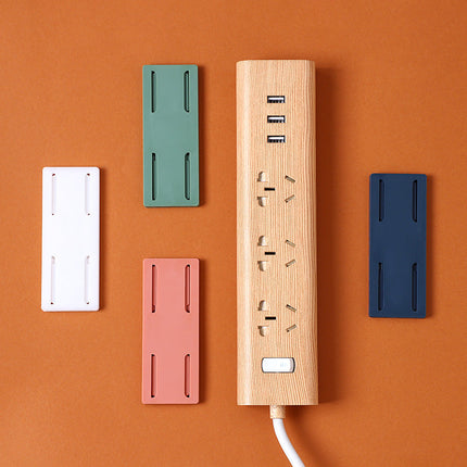 Self-Adhesive Socket Holders Set with Durable Design | Organize Cables for Neat Spaces