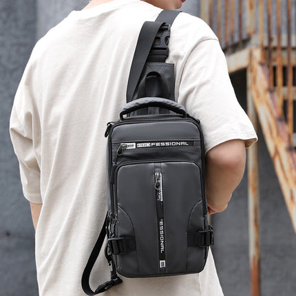 Crossbody Sling Backpack with Sized Compartments for Tablet, Phone, Camera and Charger, Slim 5 Color Chest Bag for Commuting and Travel